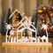 Nativity Set Scene Indoor Christmas Decorations White Nativity Sets with Wooden Base Nativity Scenes Christmas Decorations Little People Nativity Set Desktop Decor